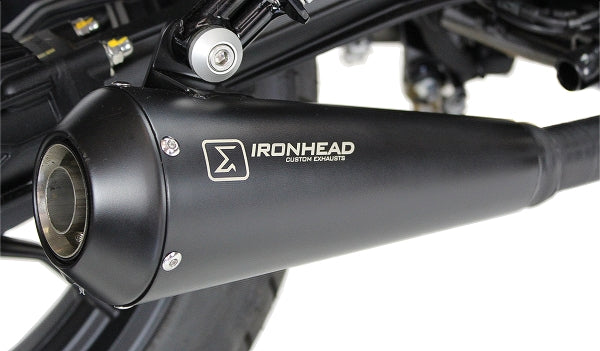 Ironhead Black Silencers Moto Guzzi V7 II 2013-16 image 3