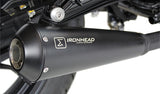 Ironhead Black Silencers Moto Guzzi V7 II 2013-16