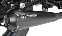 Ironhead Black Silencers Moto Guzzi V7 II 2013-16