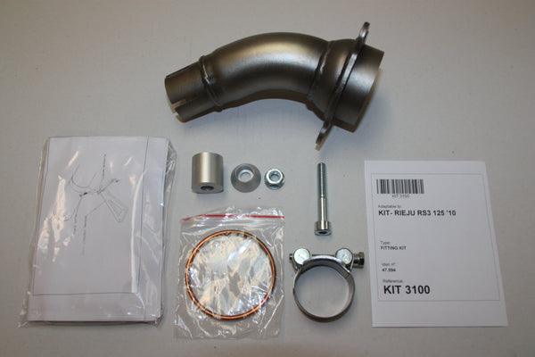 Ixil Hexoval Xtrem Inox stainless steel silencer fitted to Rieju RS3 125 2010–2018_2