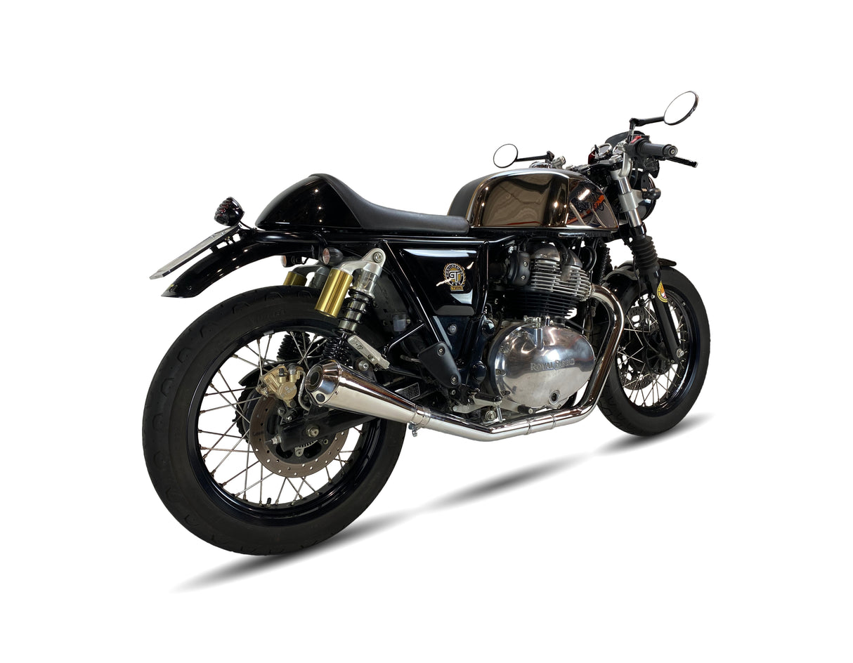Ironhead Conical Inox Silencers Royal Enfield Continental GT 650 2018-25 image 3
