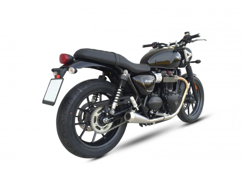 Ironhead OVC11 Conical Silencers Triumph Street Twin 2016-22 image 3