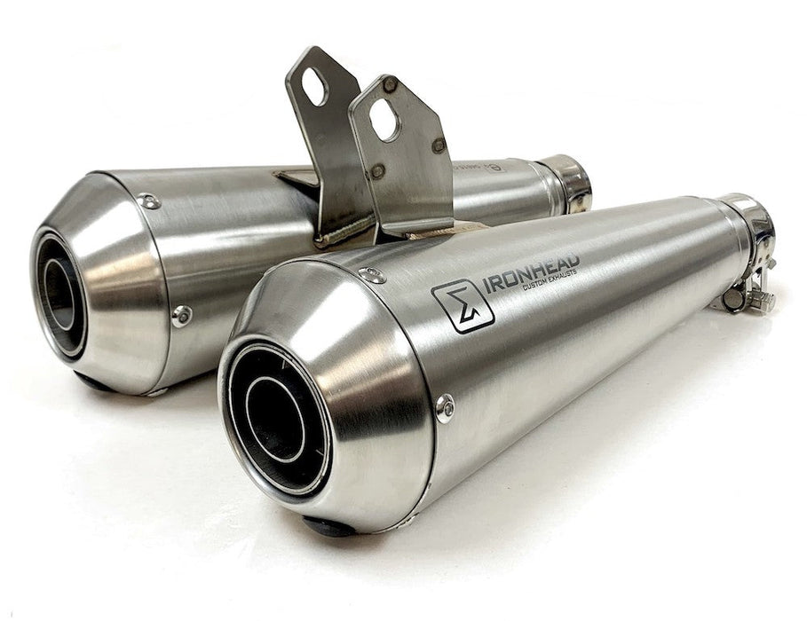 Ironhead OVC11 Conical Silencers Triumph Speed Twin 900_1