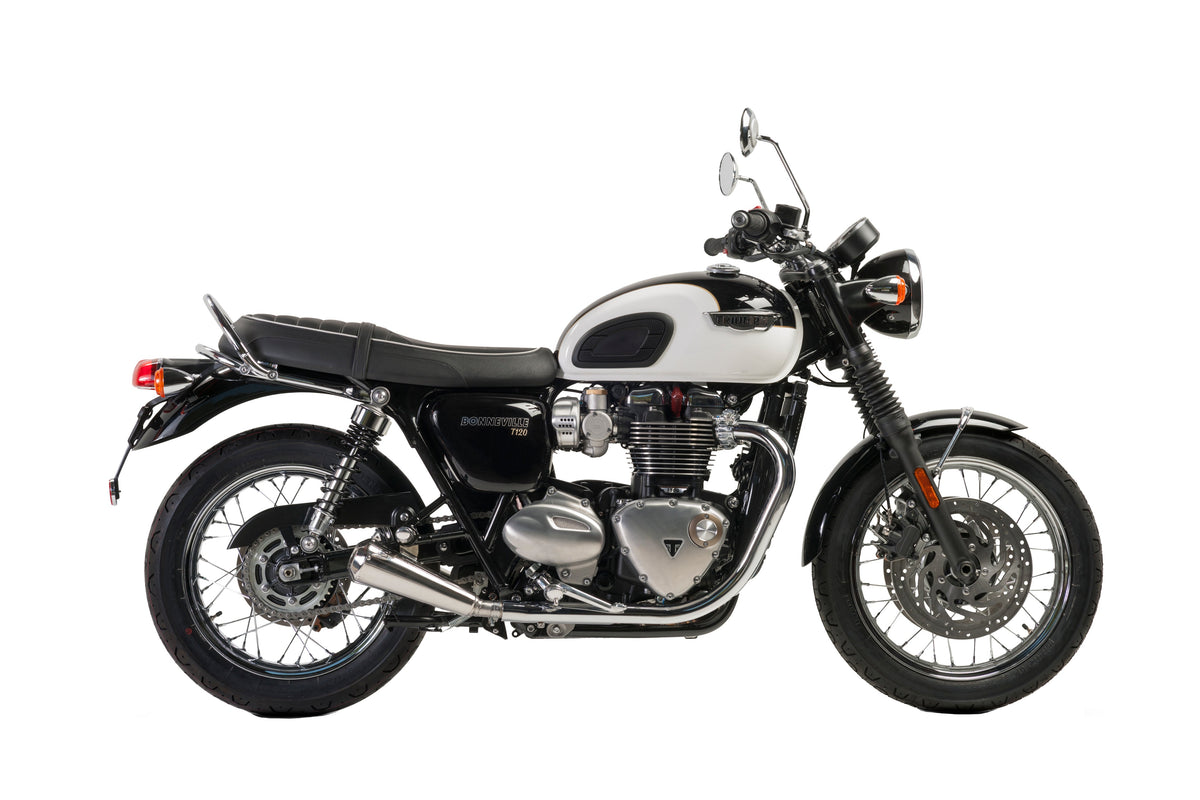 Ironhead OVC11 Conical Slip on Exhausts | Triumph Bonneville T120 2016-25