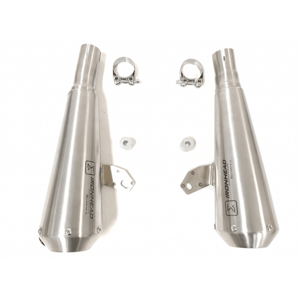 Ironhead Conical Silencers Triumph Thruxton 1200 R / RS 2016-23 - Motorcycle Performance Store