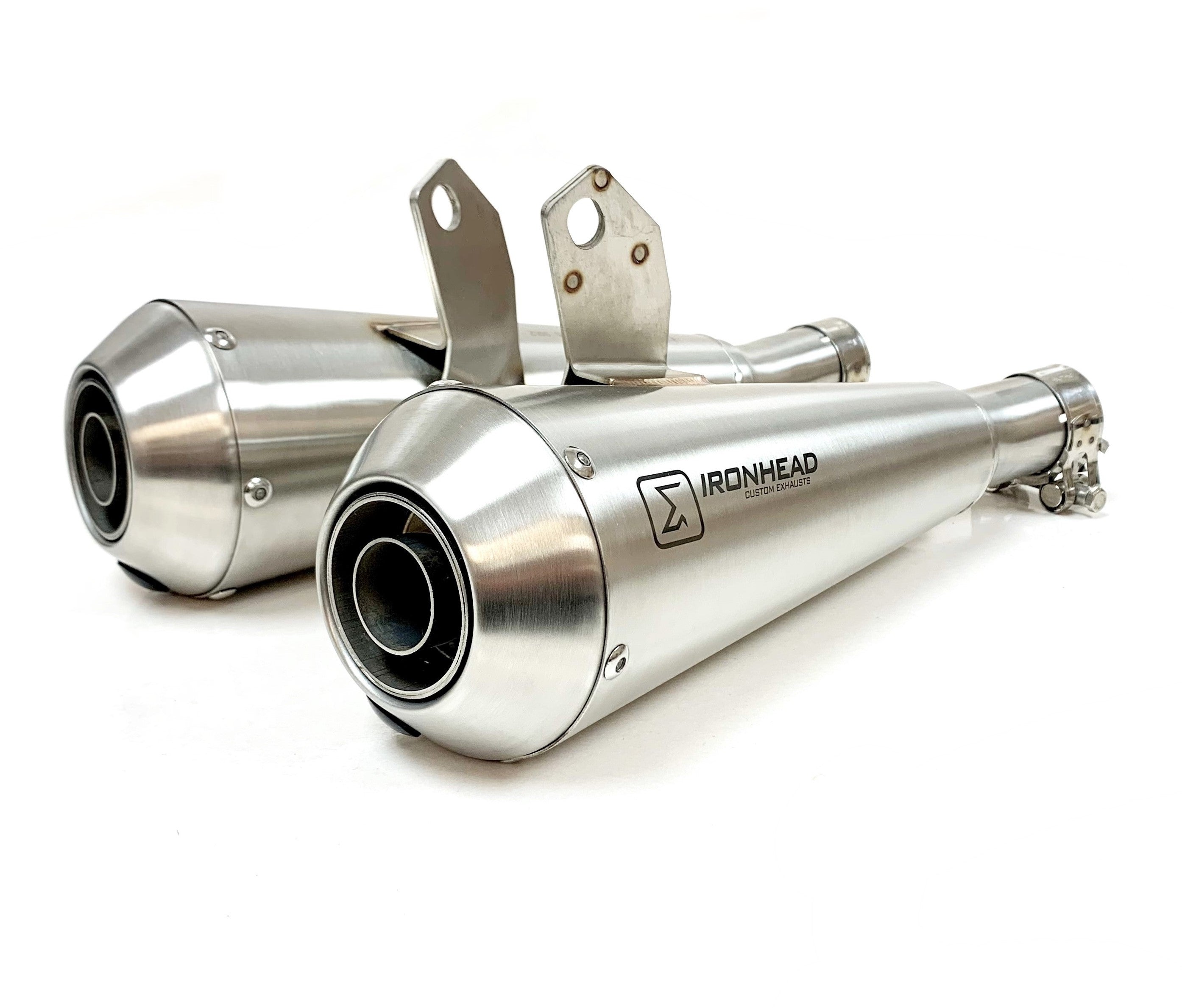 Ironhead Conical Silencers Triumph Thruxton 1200 R (RS) 2016-24