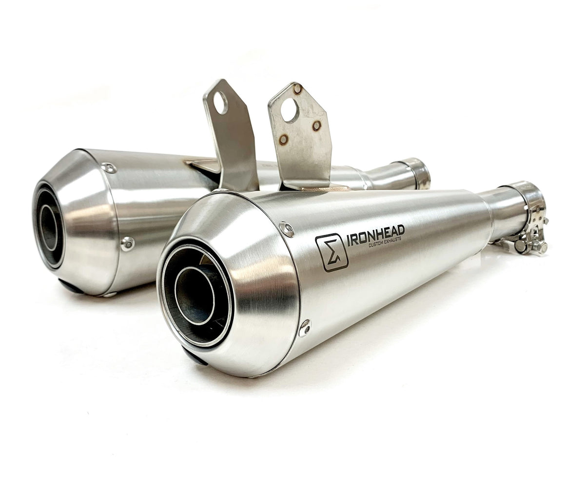 Ironhead Conical Slip on Exhausts | Triumph Thruxton 1200 R (RS) 2016-24 image 3