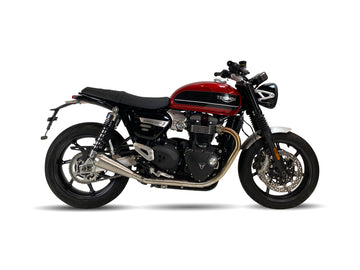 Ironhead OVC11 Conical Inox Silencers Triumph Speed Twin 1200 2019-23
