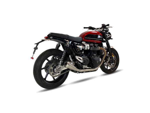 Ironhead OVC11 Conical Inox Silencers Triumph Speed Twin 1200 2019-23