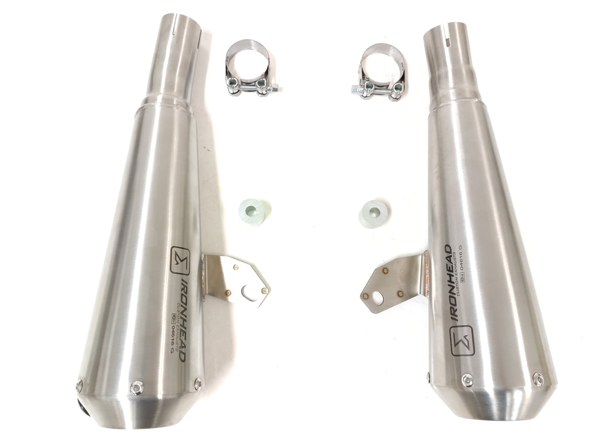 Ironhead Conical Slip on Exhausts | Triumph Thruxton 1200 R (RS) 2016-24 image 4