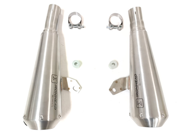 Ironhead Conical Silencers Triumph Thruxton 1200 R (RS) 2016-24