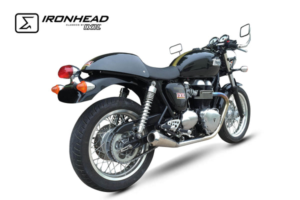 Ironhead OVC11 Conical Silencers Triumph Thruxton 865 2004-15 - Motorcycle Performance Store