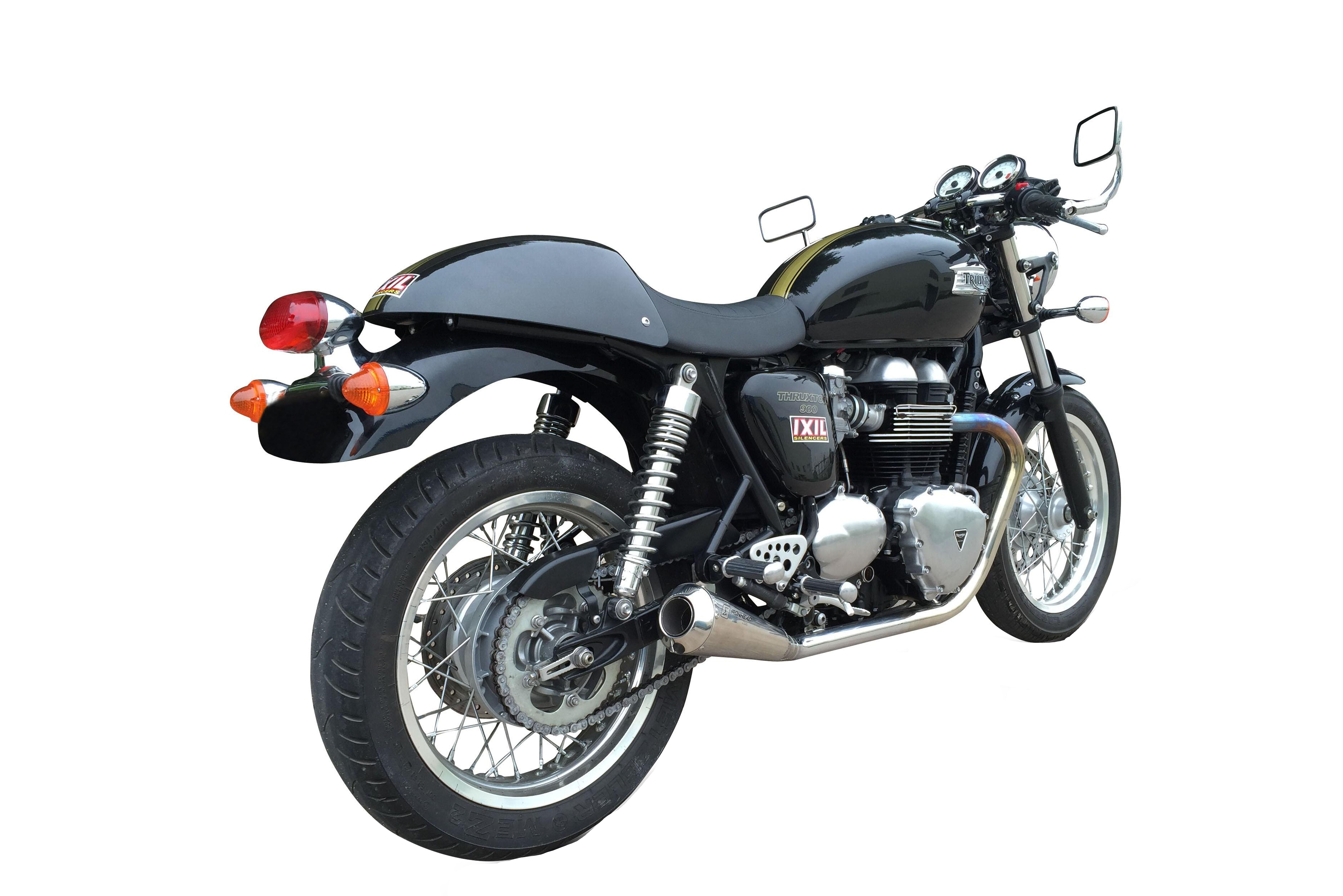 Ironhead OVC11 Conical Silencers Triumph Thruxton 865 2004-15