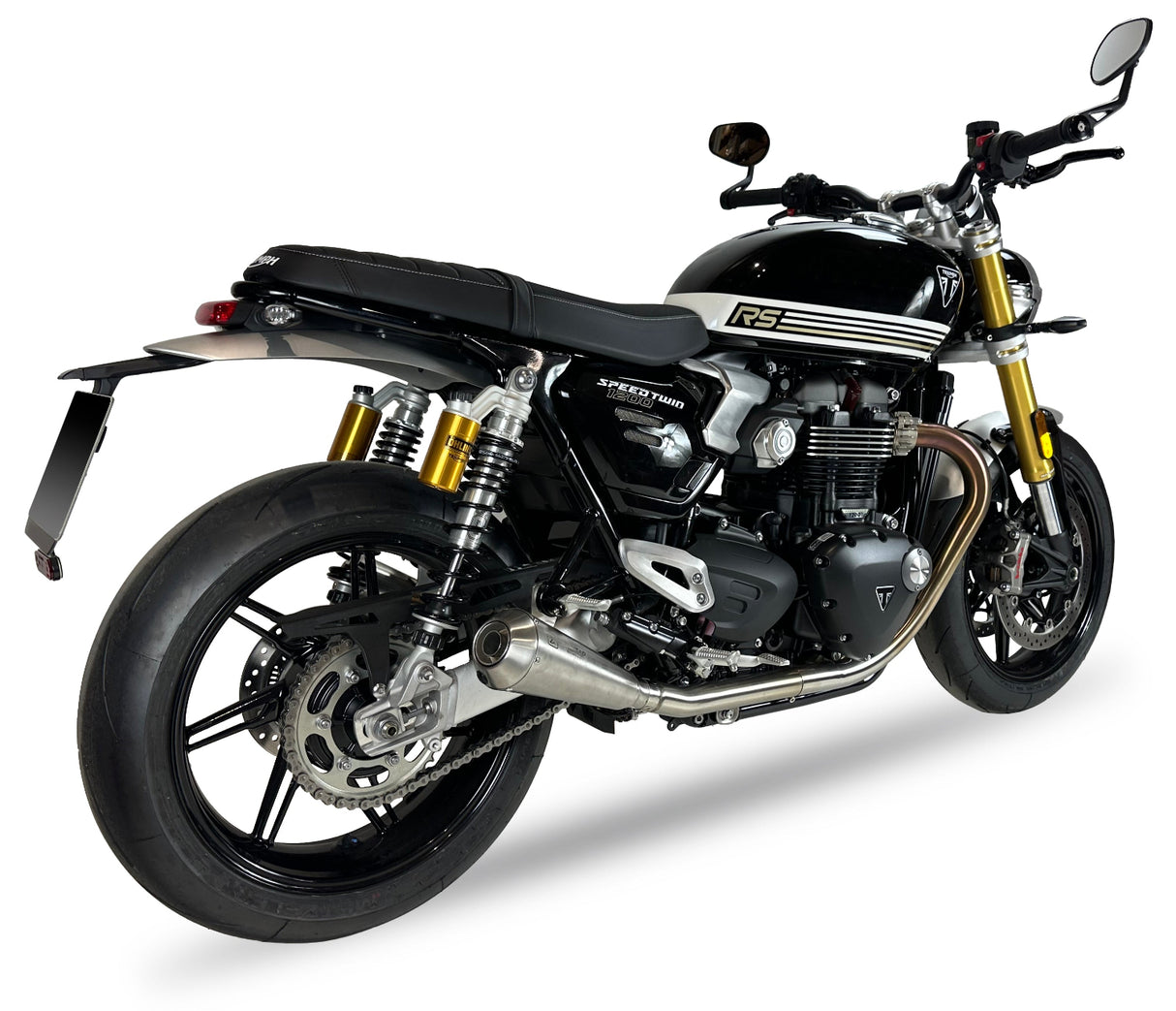 Ironhead Conical Inox Silencers | Triumph Speed Twin 1200 2024-26 image 3