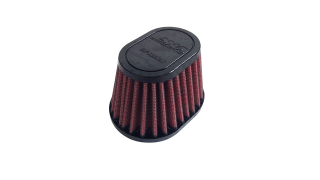 DNA Universal Performance Air Filter with Rubber Top, 87mm Long, Inlet Diameter 38mm. Available at Motorcycle Performance Store.
