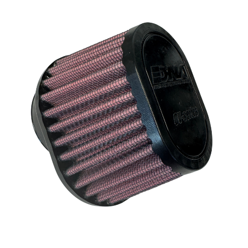 DNA oval rubber top clamp-on performance air filter with 54 mm inlet and 84 mm total height