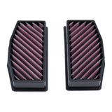 DNA performance dual air filter set with cotton gauze and sealed frames for BMW R1300RT airbox installation_1