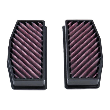 DNA performance dual air filter set with cotton gauze and sealed frames for BMW R1300RT airbox installation_1