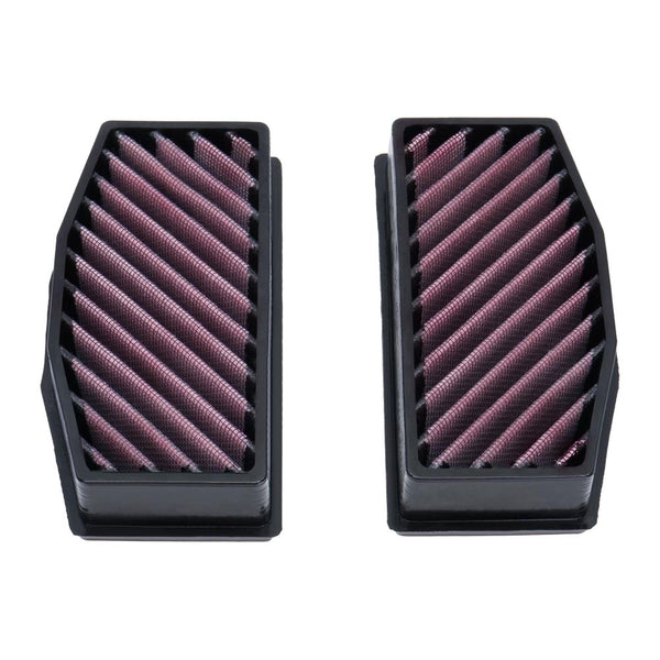 DNA performance dual air filter set with cotton gauze and sealed frames for BMW R1300RT airbox installation_1