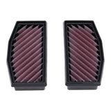 DNA performance dual air filter set with cotton gauze and sealed frames for BMW R1300RT airbox installation_2