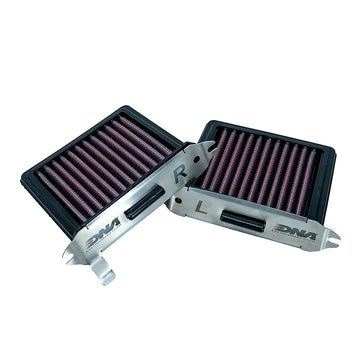 DNA Performance Air Filter for the Triumph Bonneville Bobber 1200. Available at Motorcycle Performance Store