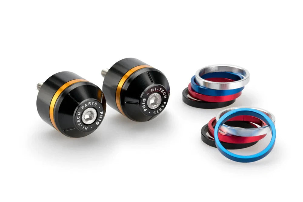 Puig Bar Ends - 30mm with free Coloured Rings - Motorcycle Performance Store 