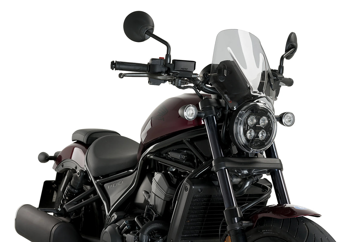Puig Mito Screen for the Honda Naked Bike Range. Available at Motorcycle Performance Store.