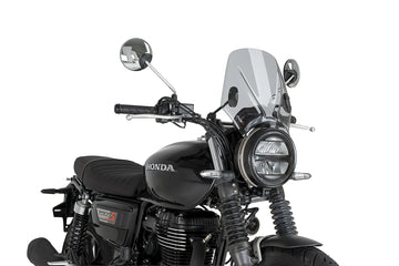 Puig Mito Screen for the CF Moto 650 NK. Available at Motorcycle Performance Store.