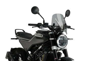 Puig Mito Screen for the Husqvarna Naked Bike Range. Available at Motorcycle Performance Store.