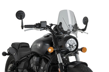 Puig Mito Screen for the Indian Naked Bike Range. Available at Motorcycle Performance Store.