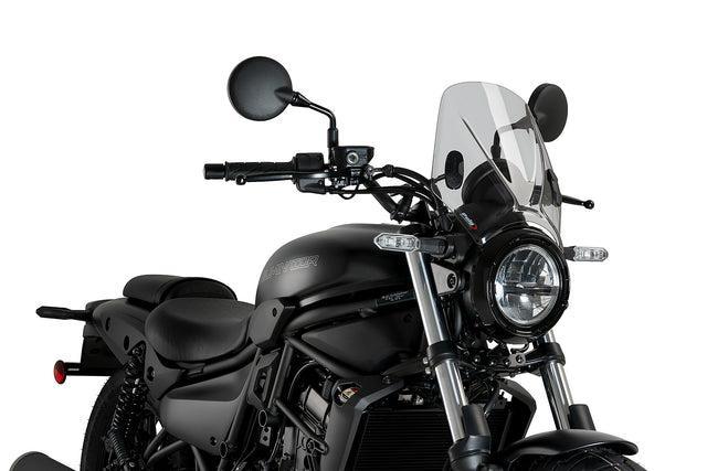 Puig Mito Screen for the Kawasaki Naked Bike Range. Available at Motorcycle Performance Store.