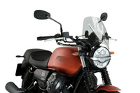 Puig Mito Screen for the Moto Guzzi Naked Bike Range. Available at Motorcycle Performance Store.