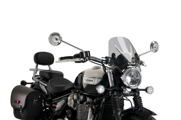 Puig Mito Screen for the Triumph Naked Bike Range. Available at Motorcycle Performance Store.