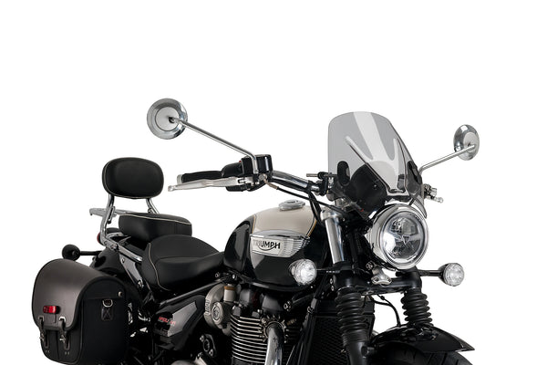 Puig Mito Screen for the Triumph Naked Bike Range. Available at Motorcycle Performance Store.