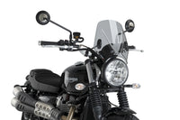 Puig Mito Screen for the Triumph Naked Bike Range. Available at Motorcycle Performance Store.