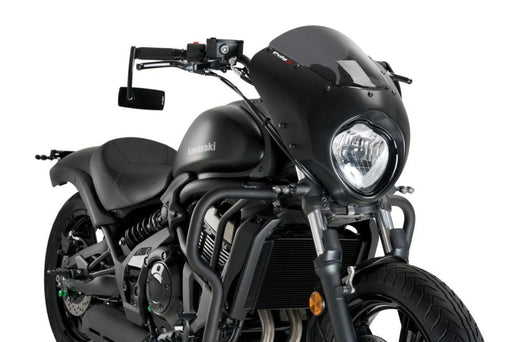 Puig Dark Knight Semi Fairing - Kawasaki VN650 Vulcan S 2015-24 - Motorcycle Performance Store 