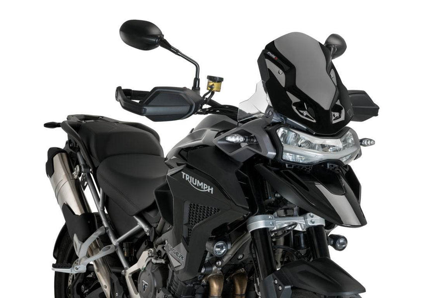 Puig Sport Screen | Black Triumph Tiger 1200 2022-25 - Motorcycle Performance Store
