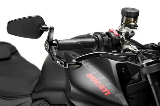 PUIG Race Clutch / Brake Lever Protectors with Bar End Mirrors - Honda CB650F 2014-18 - Motorcycle Performance Store