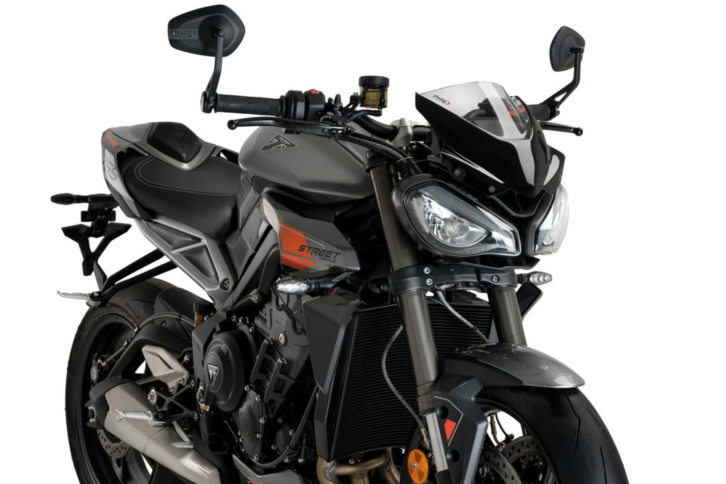 Puig Sport Screen Triumph Street Triple 765 R / RS 2023-24 - Motorcycle Performance Store 