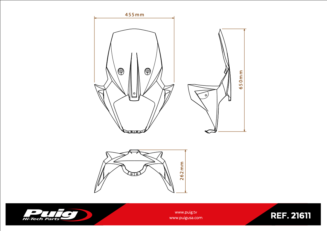 Puig Touring Screen KTM 890 Adventure (R/L) 2023-26 image 10