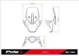 Puig Touring Screen KTM 890 Adventure (R/L) 2023-26
