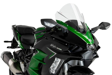 PUIG Z Racing Screen Kawasaki Ninja H2 SX (SE) 2023-25 - Motorcycle Performance Store