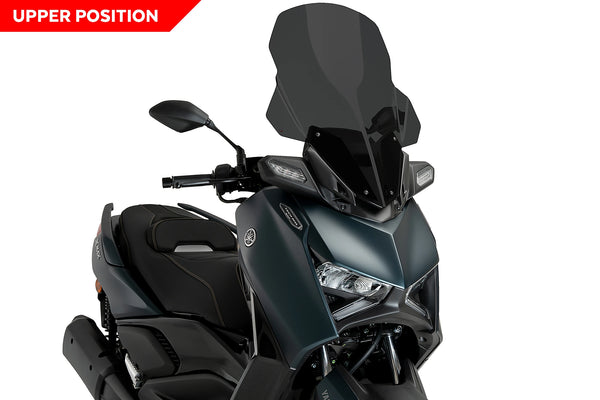 Puig V-Tech Touring Screen for the Yamaha X-Max 125 (2023-26) Available at Motorcycle Performance Store.