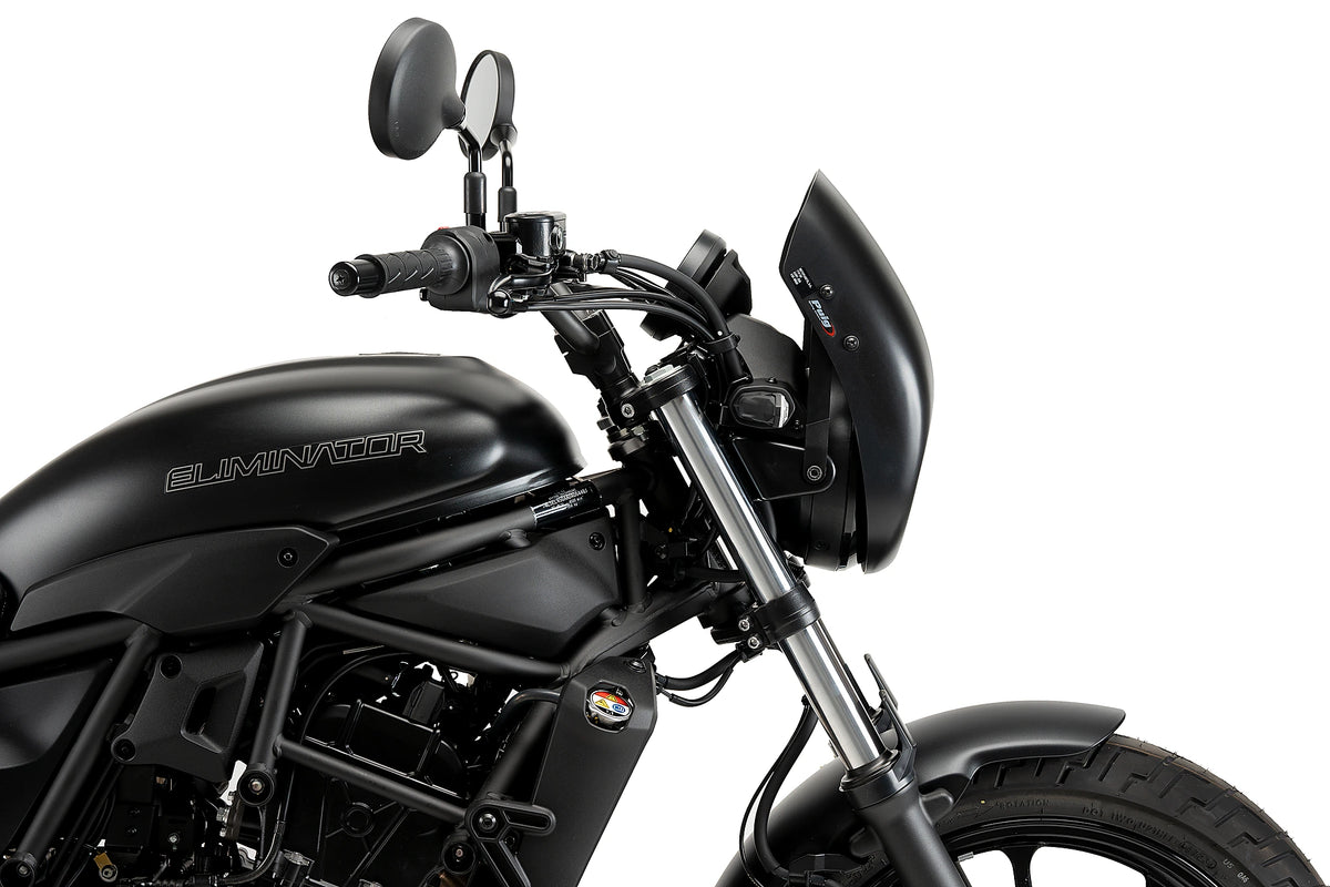 Puig Anarchy Semi Fairing for the Kawasaki Eliminator 500. Available at Motorcycle Performance Store.