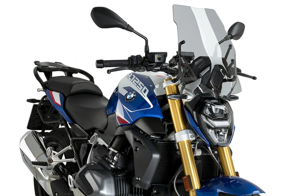 Puig Touring Screen for the BMW R1250R (2018-25). Available at Motorcycle Performance Store.