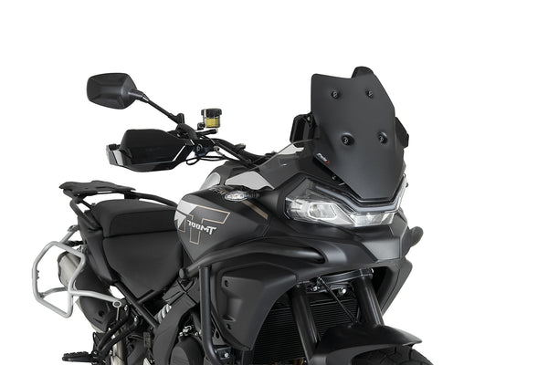 Puig Matt Black sport screen CF Moto 700 MT 2025-26 motorcycle windscreen short sport visor 