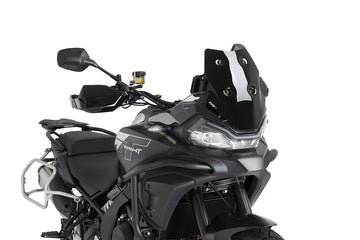 Puig Gloss Black sport screen CF Moto 700 MT 2025-26 motorcycle windscreen short sport visor 