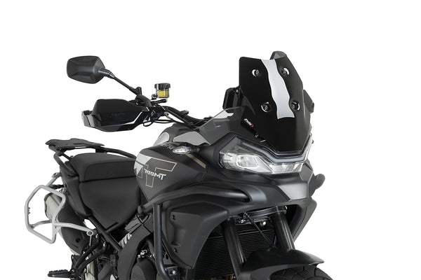 Puig Gloss Black sport screen CF Moto 700 MT 2025-26 motorcycle windscreen short sport visor 