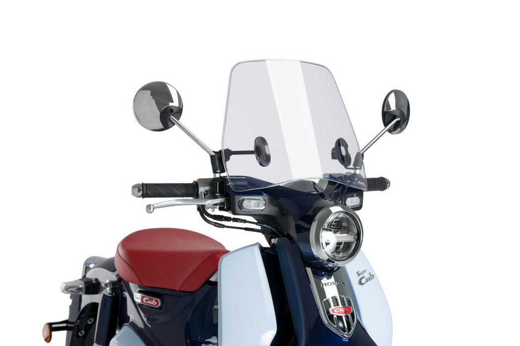 Puig Trafic Windshield - Honda Super Cub C125 2019-24 - Motorcycle Performance Store 