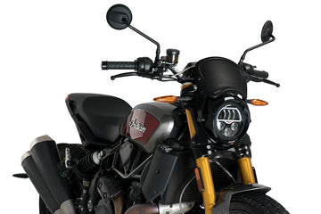 Puig Front Plate for the Indian FTR 1200 Series. Available at Motorcycle Performance Store.